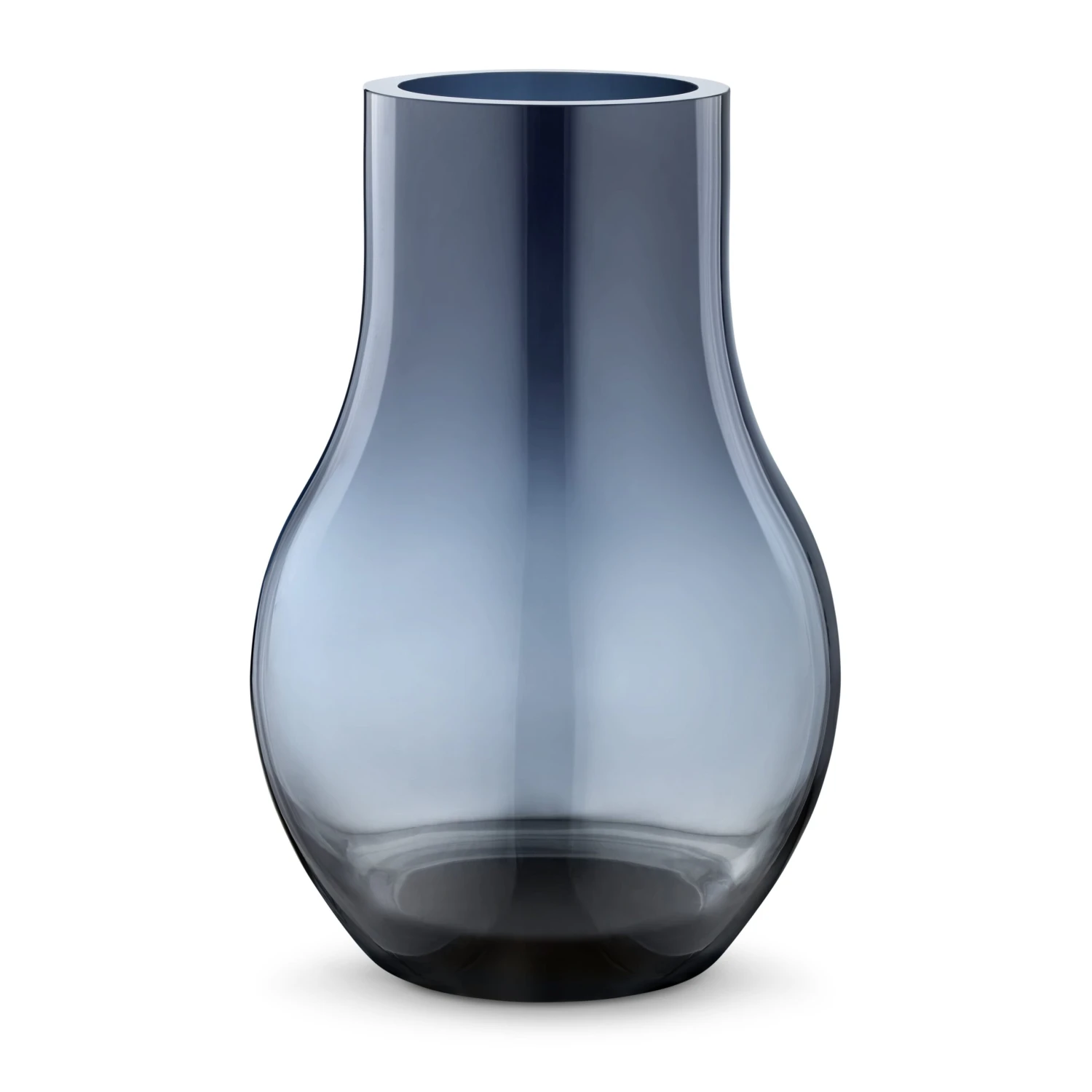 Georg Jensen Cafu Glazen Vaas Blauw 2 Georg Jensen Cafu Glazen Vaas Blauw