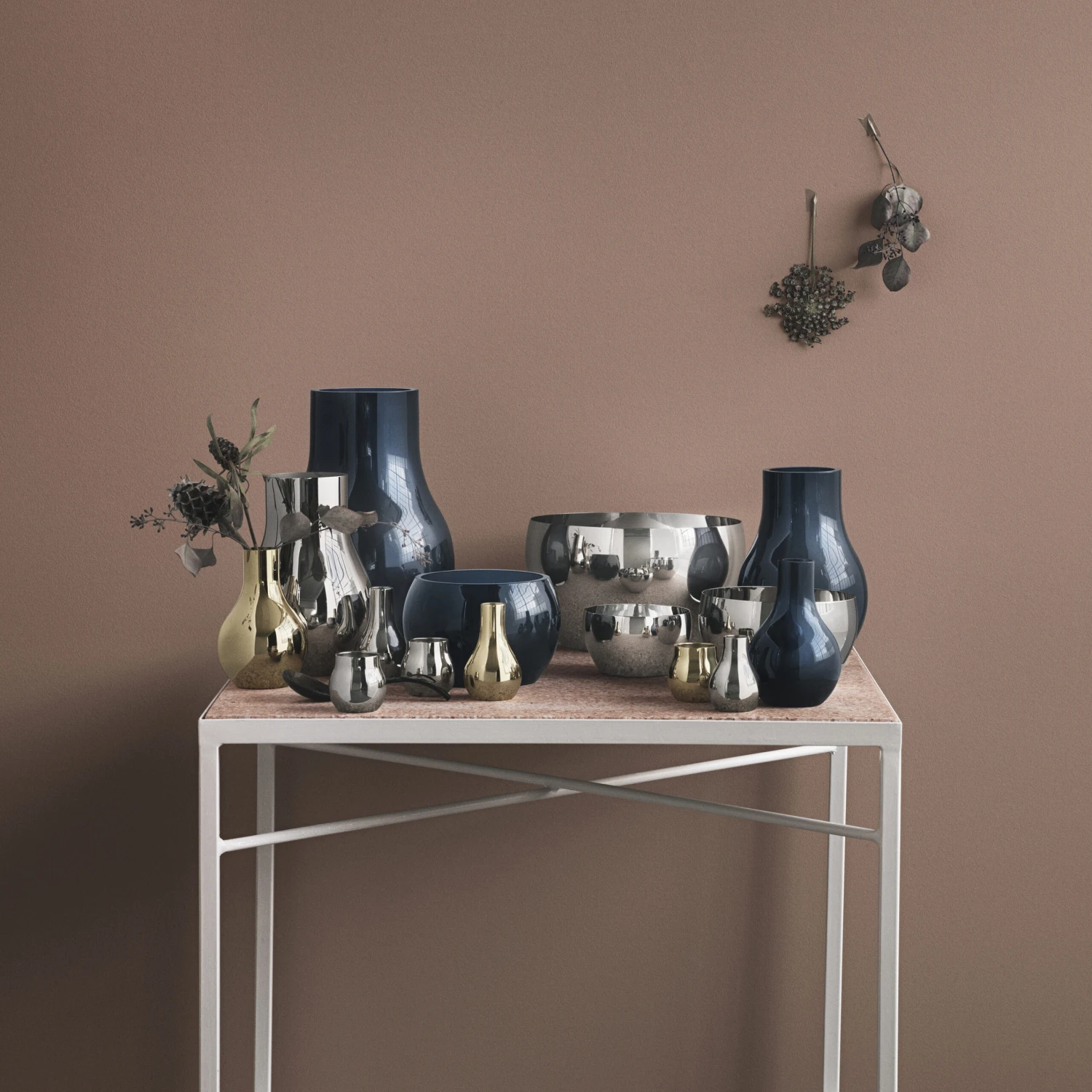 Georg Jensen Cafu Glazen Vaas Blauw 3 Georg Jensen Cafu Glazen Vaas Blauw - Afbeelding 2