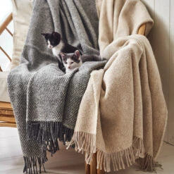 Sandstone Wollen Plaid 130x180 Cm -Woondecoratie Winkel 45453 02 03 2ce8ee333c