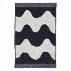 Marimekko Lokki Handdoek Donkerblauw-wit