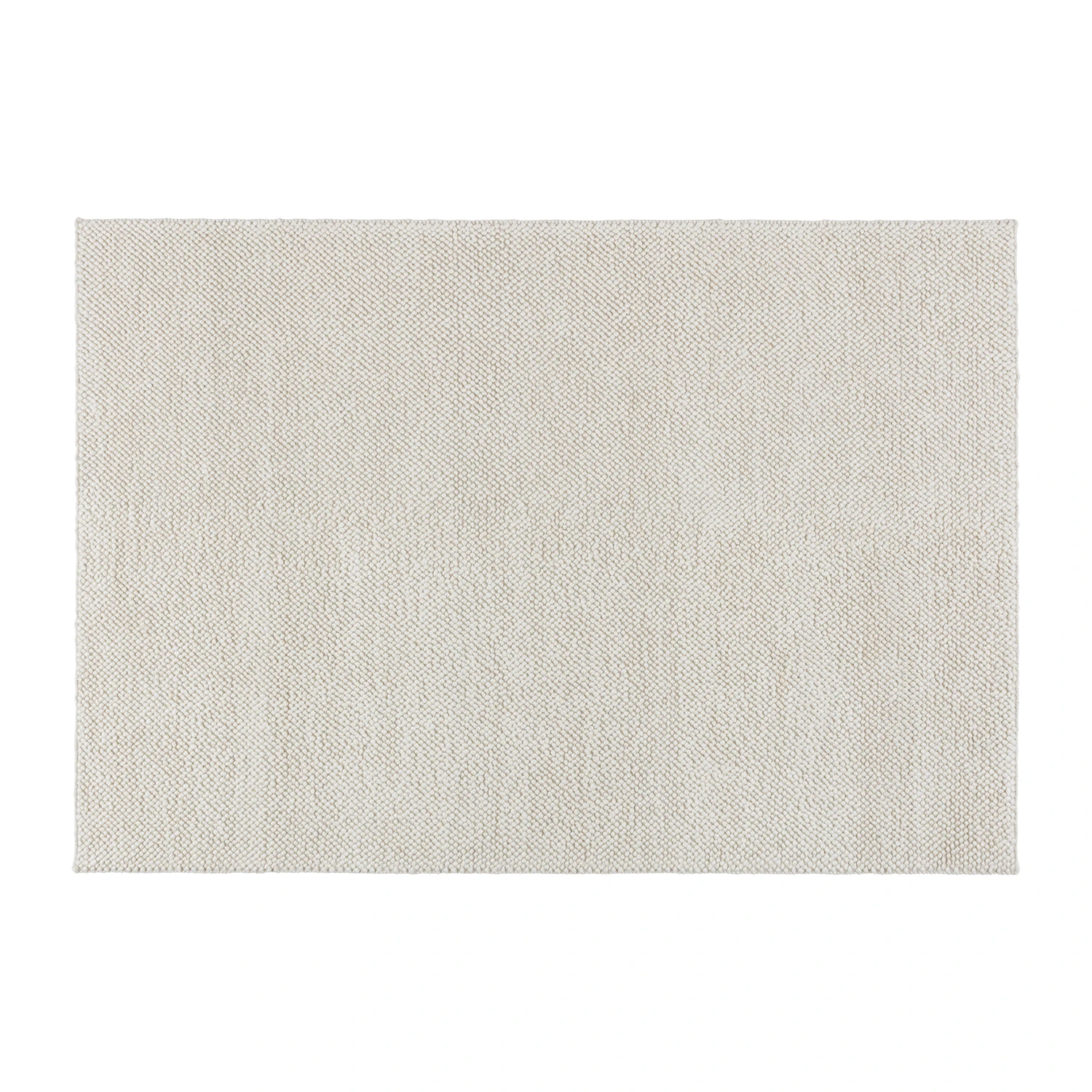 Flock Wollen Vloerkleed Natuurwit 3 Flock Wollen Vloerkleed Natuurwit