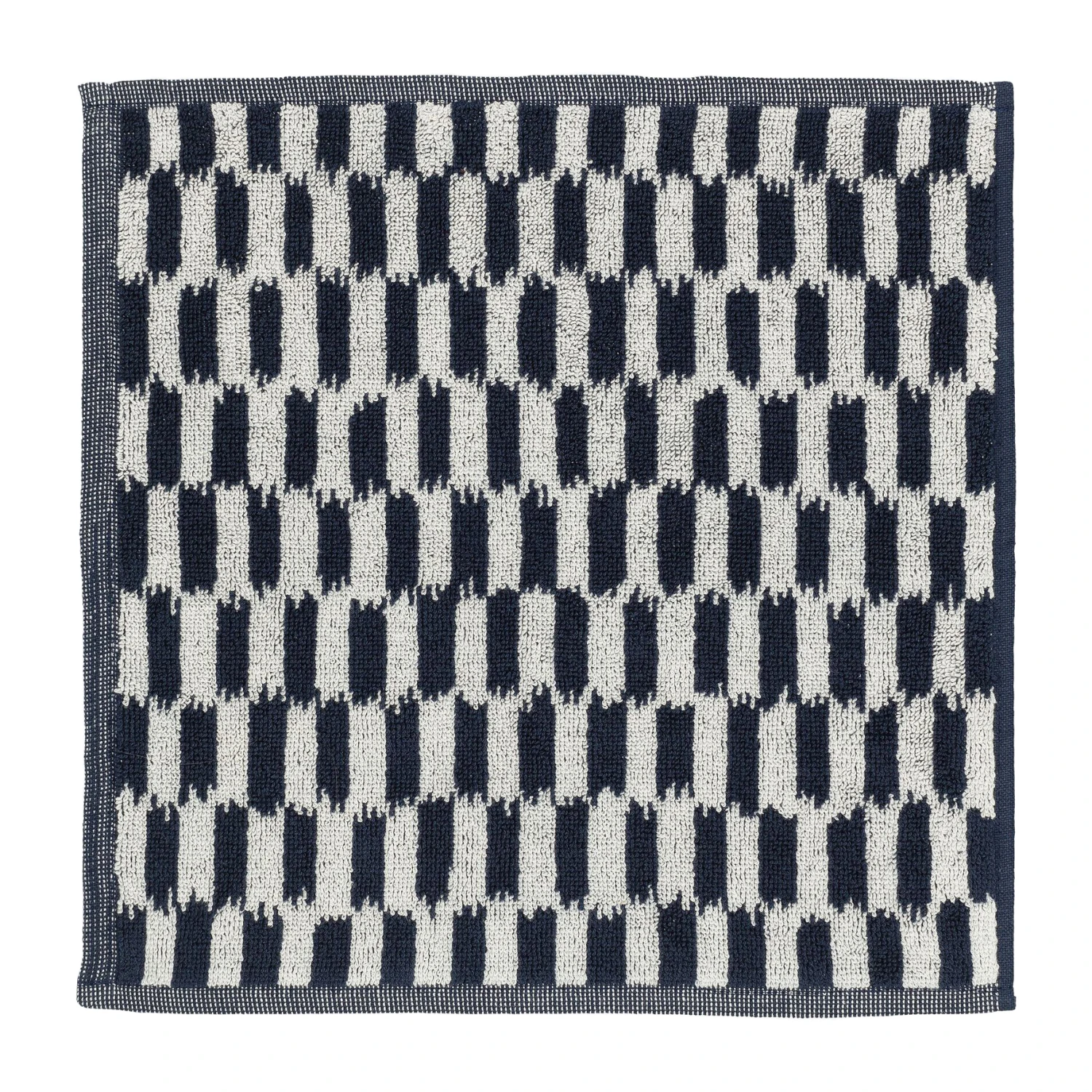 Marimekko Piekana Handdoek Dark Blue-off White 3 Marimekko Piekana Handdoek Dark Blue-off White