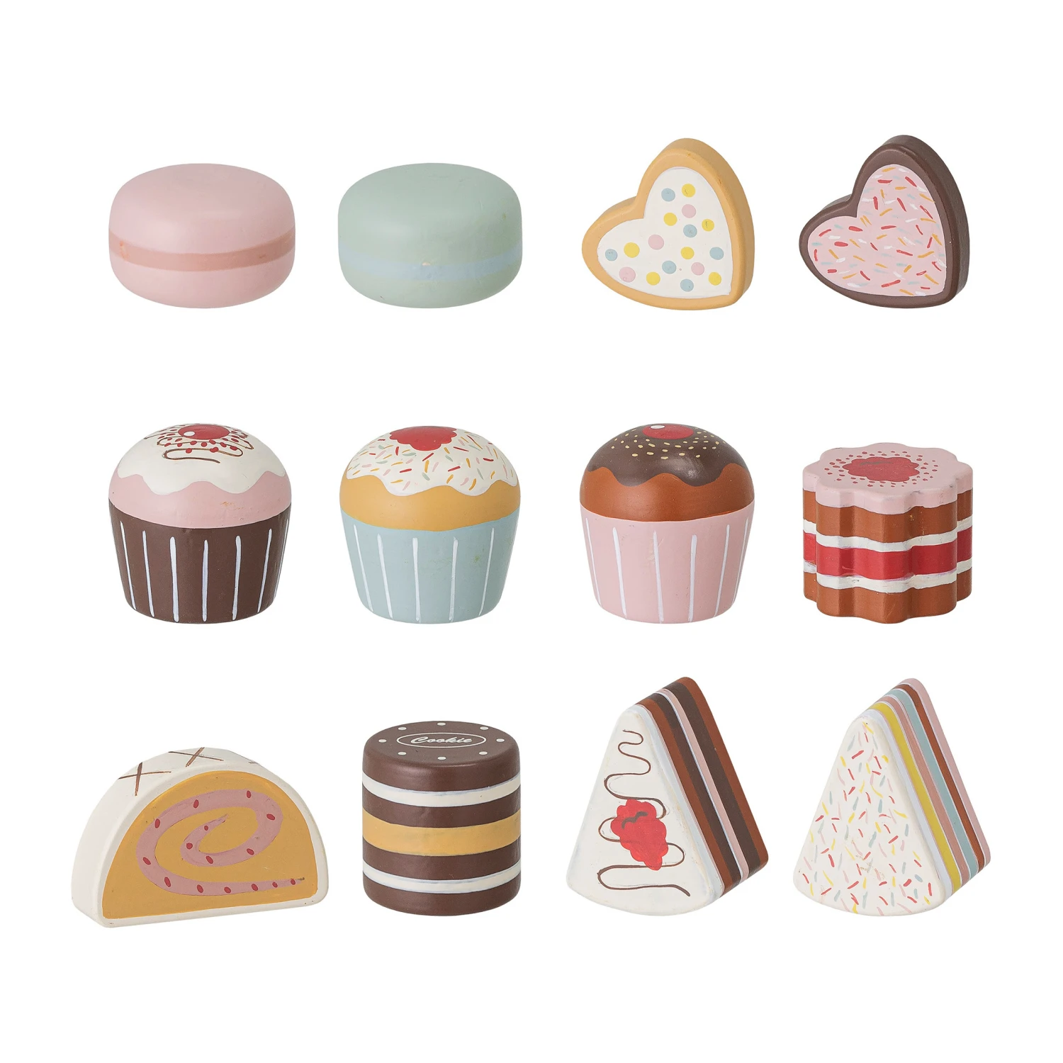 Bloomingville Carlina Houten Speelgoed Taartschaal 13-delig 5 Bloomingville Carlina Houten Speelgoed Taartschaal 13-delig - Afbeelding 3