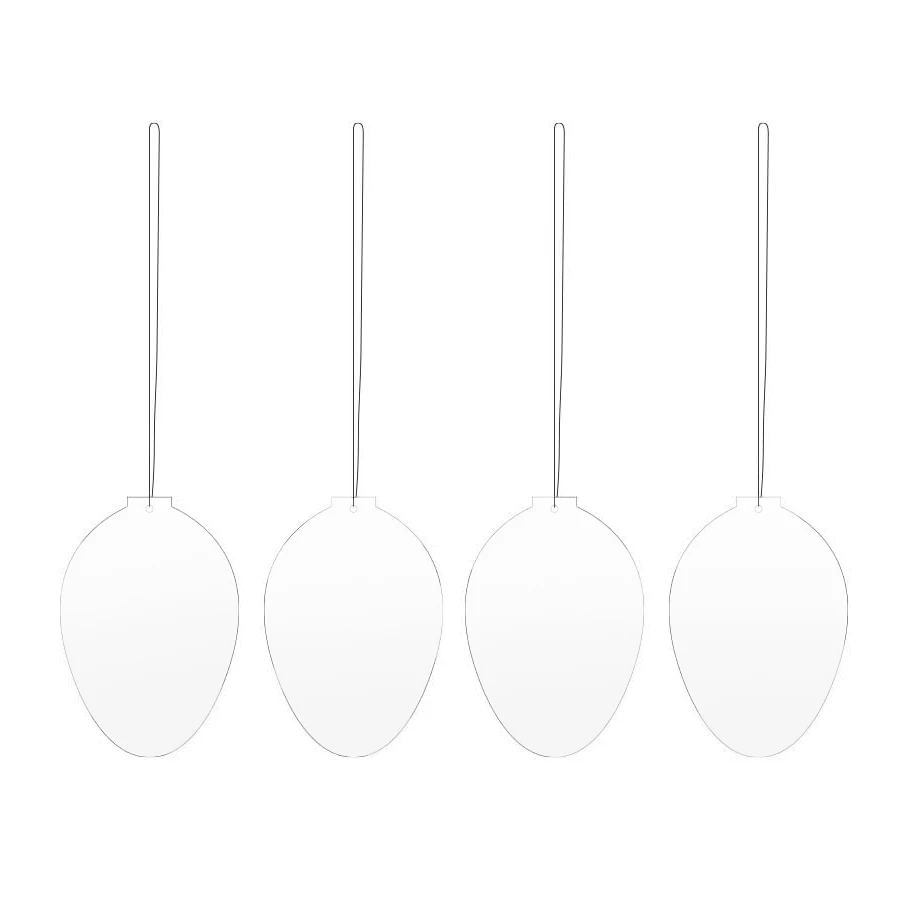 Easter Deco Ei Paasdecoratie 4-pack 3 Easter Deco Ei Paasdecoratie 4-pack