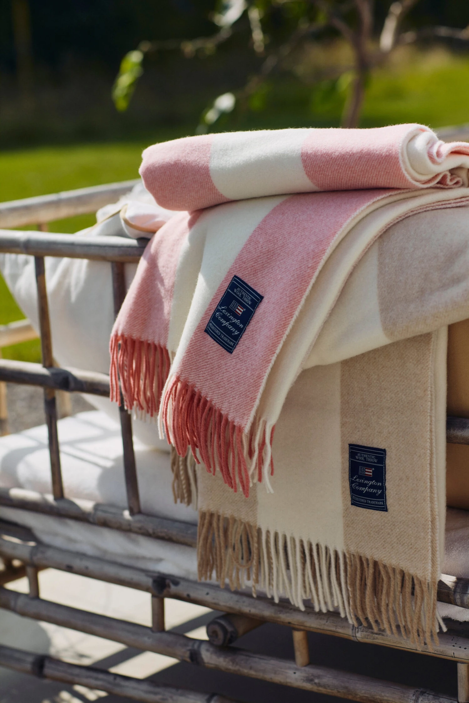 Lexington Block Striped Recycled Wool Plaid 130x170 Cm 6 Lexington Block Striped Recycled Wool Plaid 130x170 Cm - Afbeelding 4