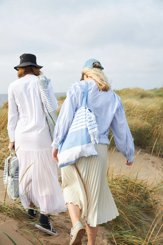 Sagaform Ella Hamam Handdoek 90x170 Cm 4 Sagaform Ella Hamam Handdoek 90x170 Cm - Afbeelding 2