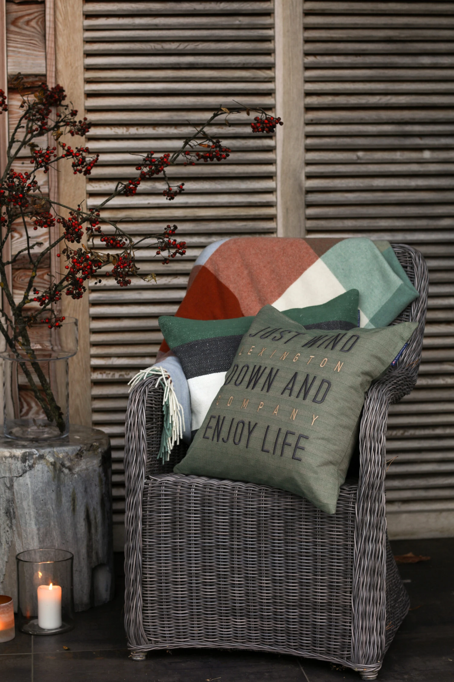 Lexington Checked Recycled Wool Plaid 130x170 Cm 7 Lexington Checked Recycled Wool Plaid 130x170 Cm - Afbeelding 5