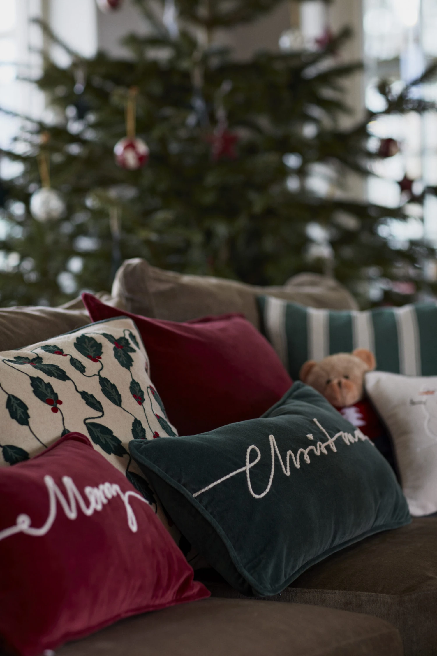 Lexington Christmas Cotton Velvet Kussen 30x50 Cm 6 Lexington Christmas Cotton Velvet Kussen 30x50 Cm - Afbeelding 4