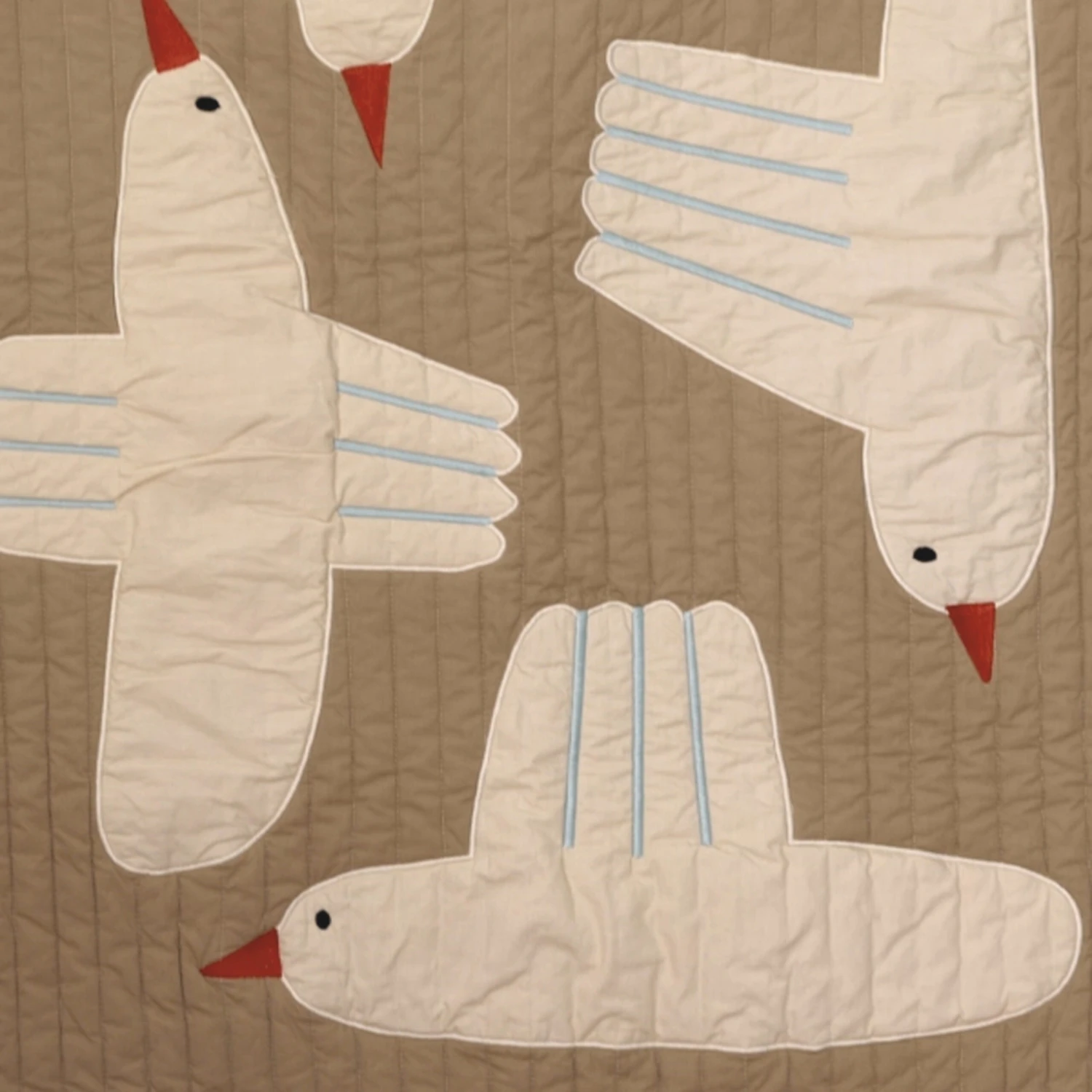 Ferm LIVING Bird Doorgestikte Deken 6 Ferm LIVING Bird Doorgestikte Deken - Afbeelding 4