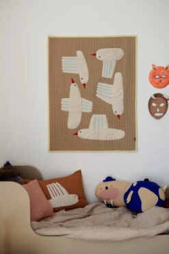 Ferm LIVING Bird Doorgestikte Deken 12 Ferm LIVING Bird Doorgestikte Deken -Woondecoratie Winkel 574300 01 40 EnvironmentImage be0f0fce61