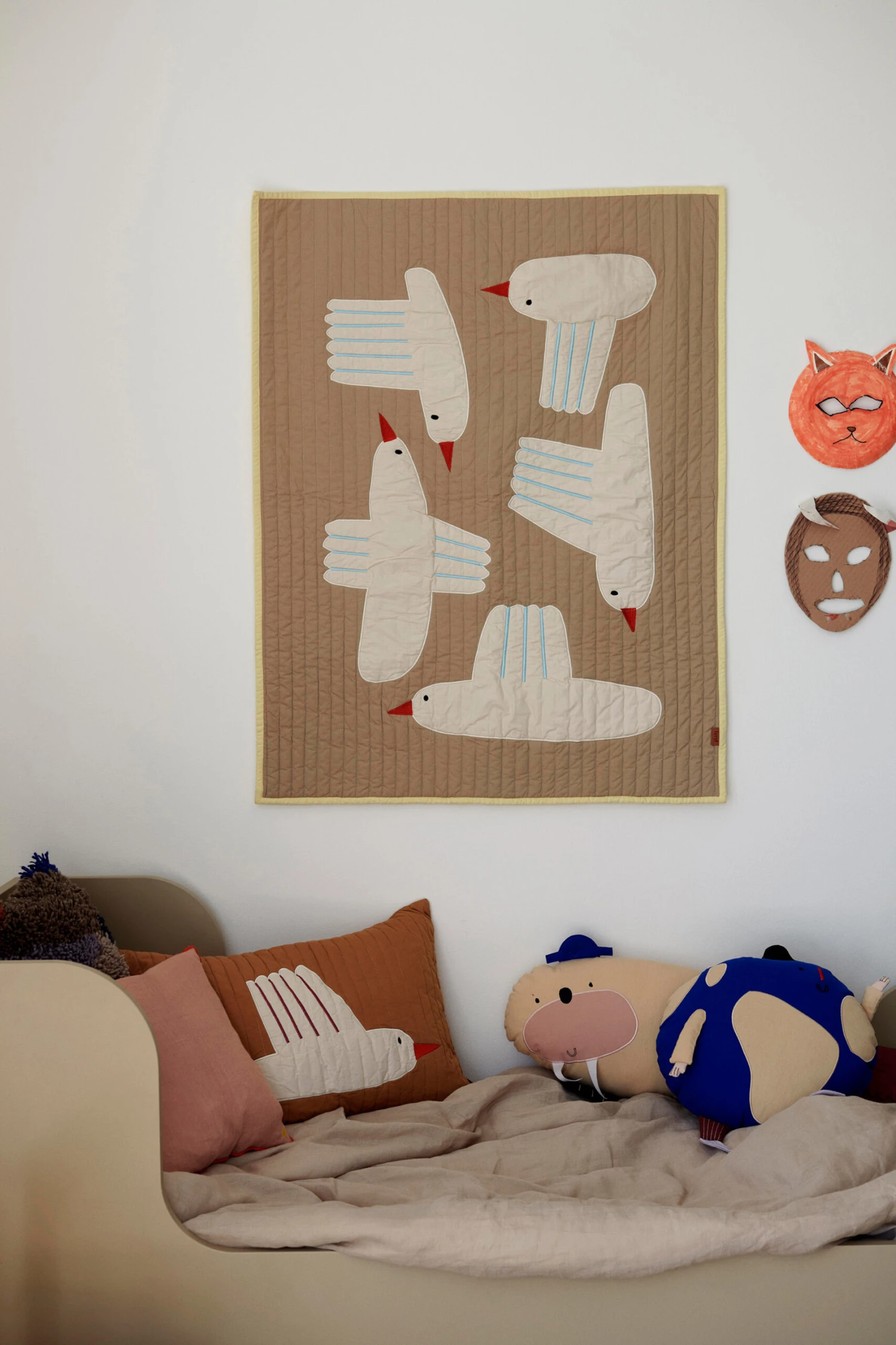 Ferm LIVING Bird Doorgestikte Deken 7 Ferm LIVING Bird Doorgestikte Deken - Afbeelding 5