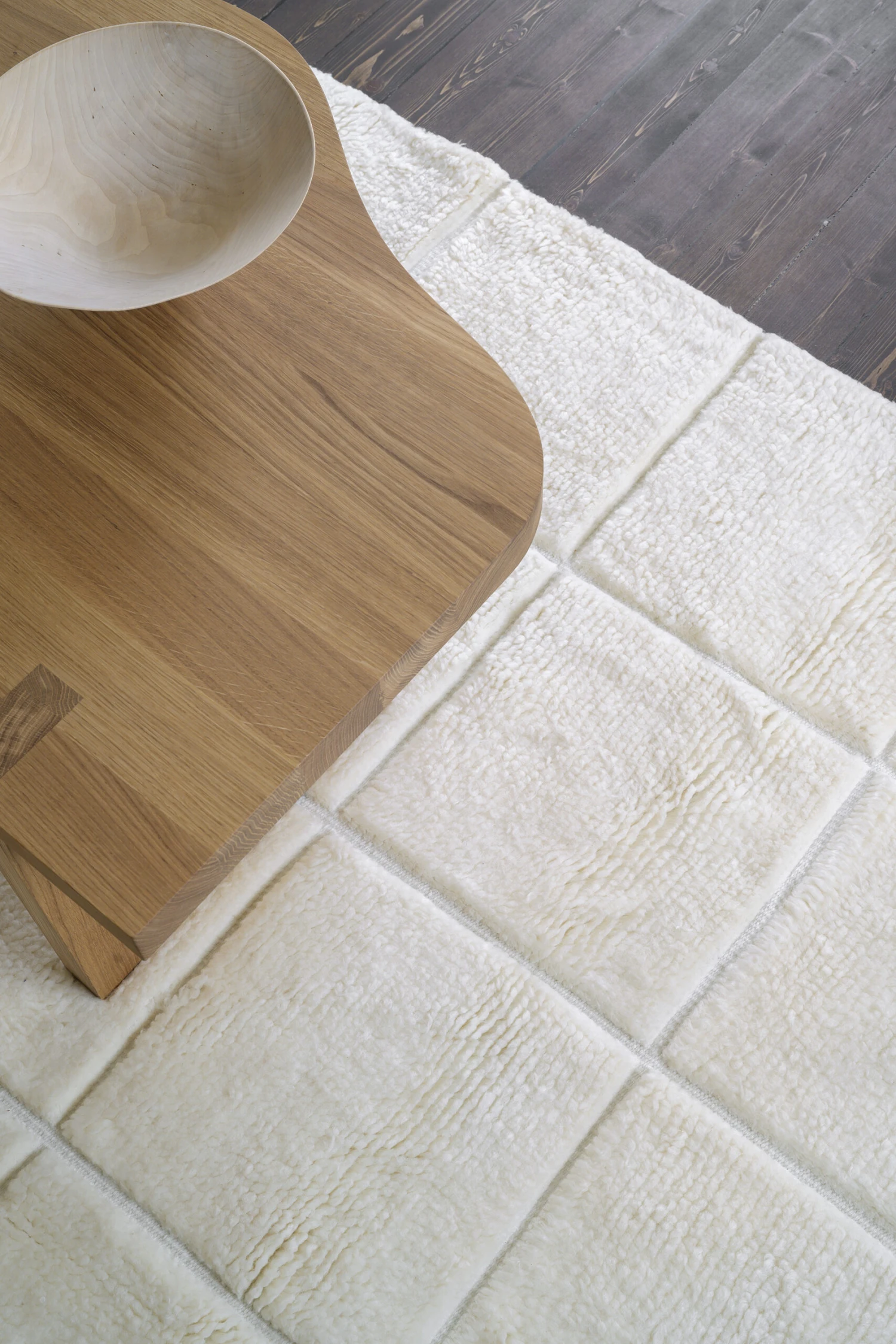 Piet Checked Wollen Vloerkleed 4 Piet Checked Wollen Vloerkleed - Afbeelding 2