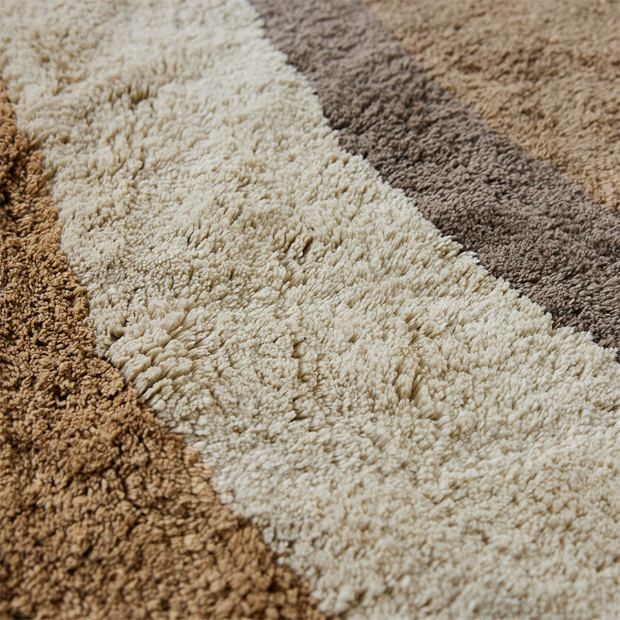 Natural Waves Badmat Ø120 Cm 4 Natural Waves Badmat Ø120 Cm - Afbeelding 2