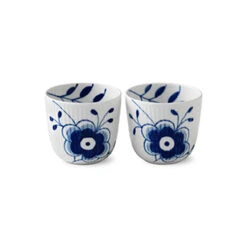 Royal Copenhagen Blue Fluted Mega Kaarsenhouder 2-pack